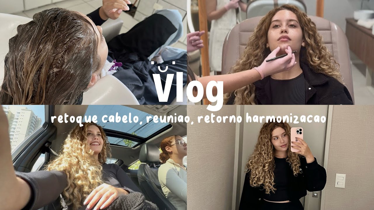 vlog ˙ᵕ˙ retoque no cabelo, projeto e retorno da harmonização˚.🎀༘⋆