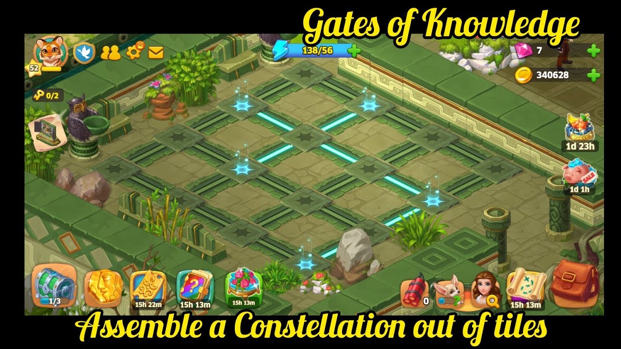 Island Hoppers - lvl 52 - Chapter  3 - Gates of Knowledge - Assemble a Constellation out of tiles