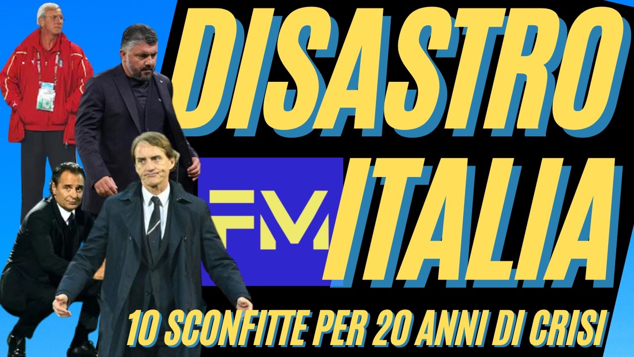 ITALIA, INCUBO SENZA FINE 😱 Le 10 SCONFITTE che spiegano il DISASTRO