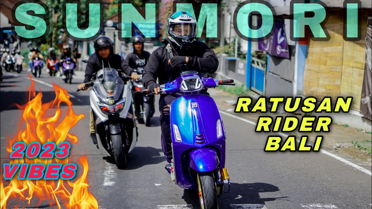 Momen Ketika Lu Sunmori Bareng Ratusan Ngabers di Bali