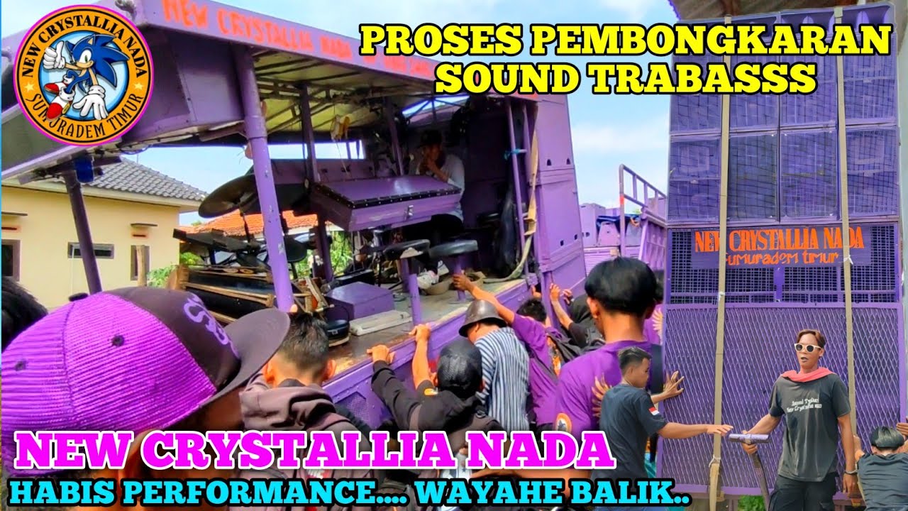 After Performc Lion DANGDUT❗Sound TRABASS ' NEW CRYSTALLIA NADA ' ❗Bongkar muat Wayahe balik...