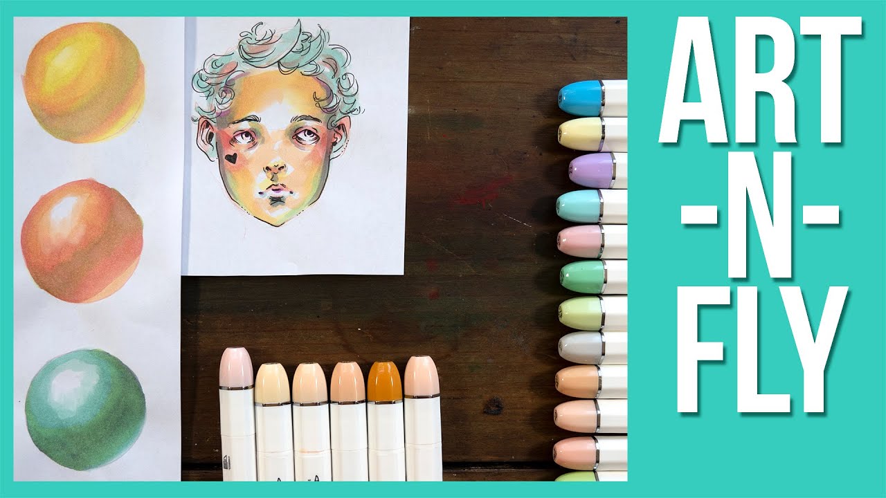 Art n' Fly Alcohol Markers - Pastel + Skin Tone Sets!