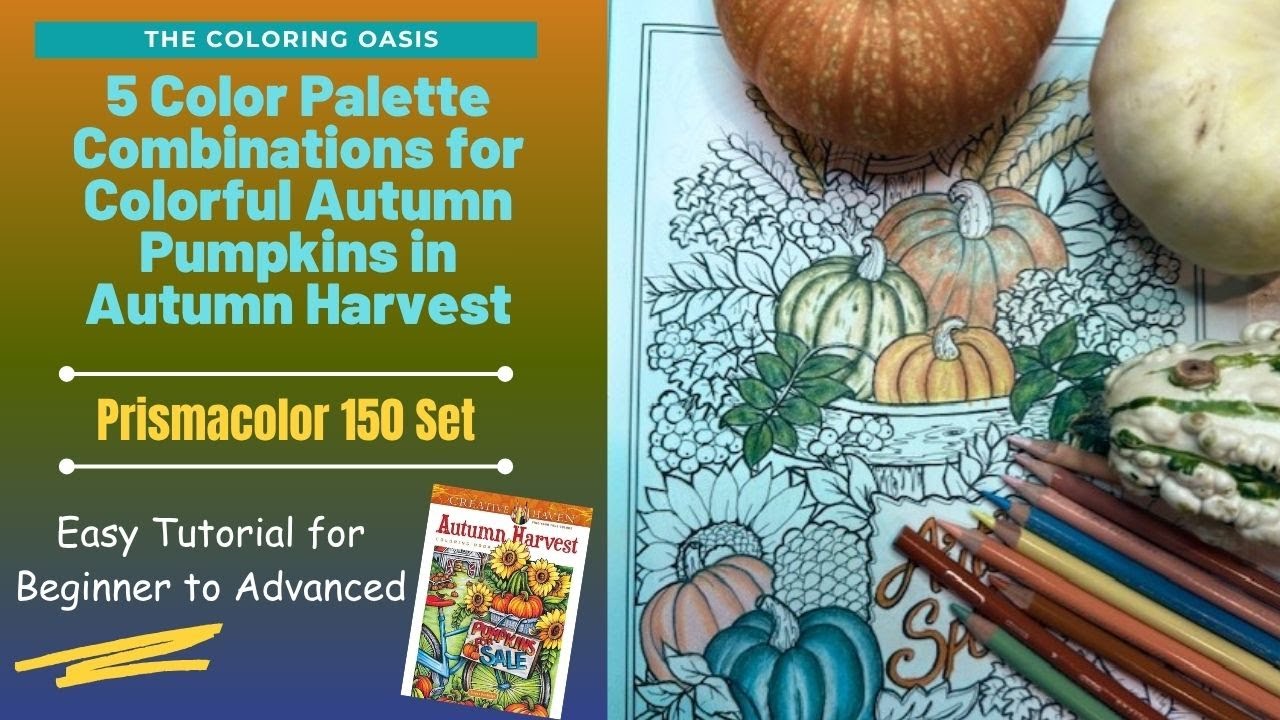 How to Color Different Shades of Pumpkins | Prismacolor Pencils | Teresa Goodridge Autumn Harvest