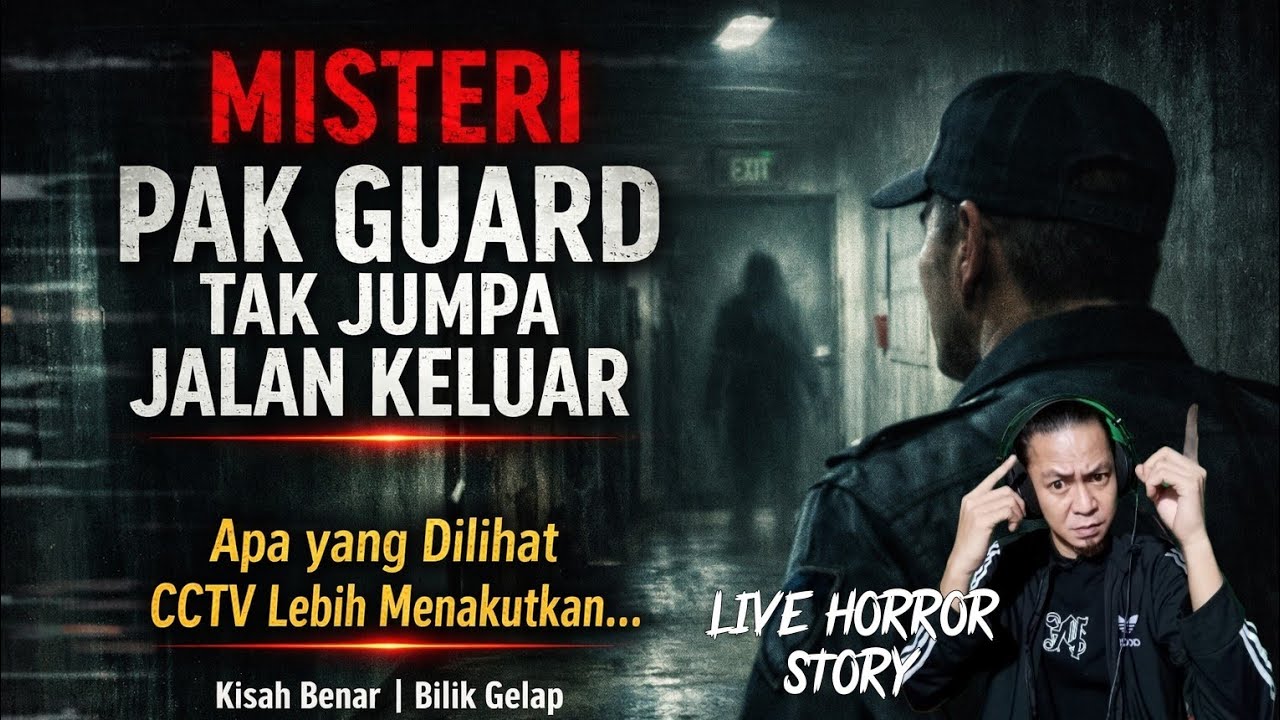 MISTERI PAK GUARD TAK JUMPA JALAN KELUAR  #bilikgelapofficial #livehorrorstory #kisahbenar #seram