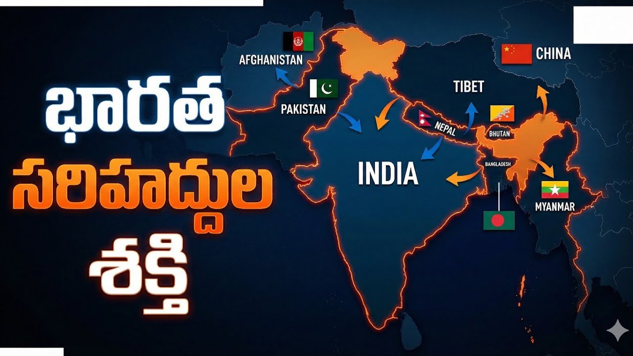 భారతదేశం మరియు పొరుగు దేశాల భూసరిహద్దులు | పూర్తి విశ్లేషణ | Geography Telugu | Nethaji Academy 