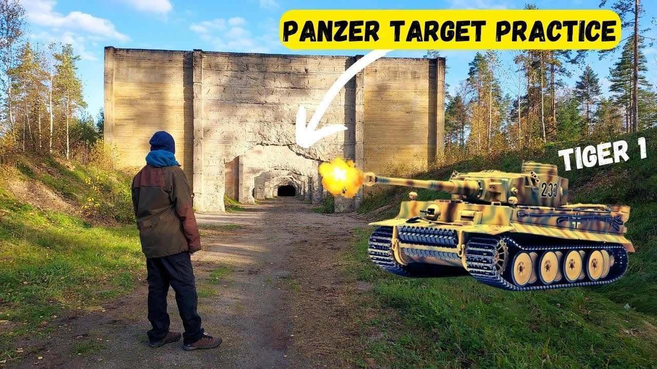 Panzer target practice . AMAZING German WW2 location !