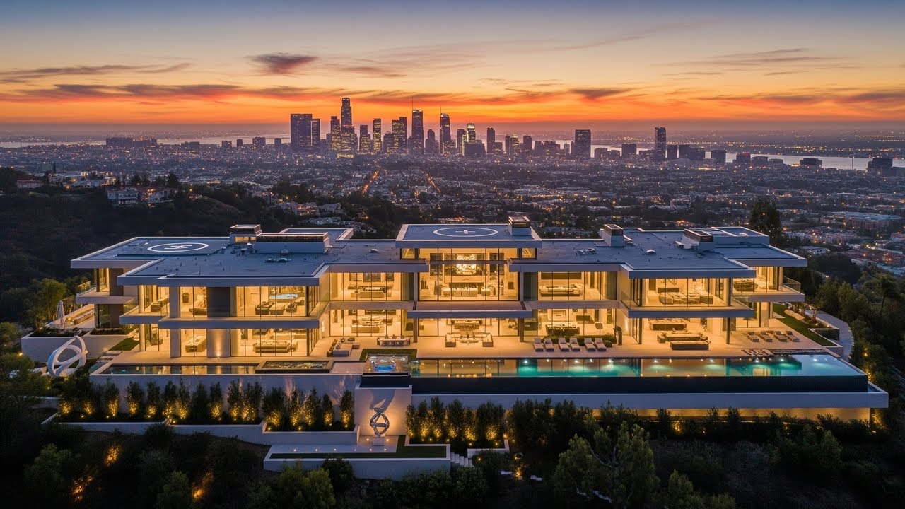 Inside a $199,000,000 Los Angeles Mega Mansion with a Helipad! (Full Home Tour)