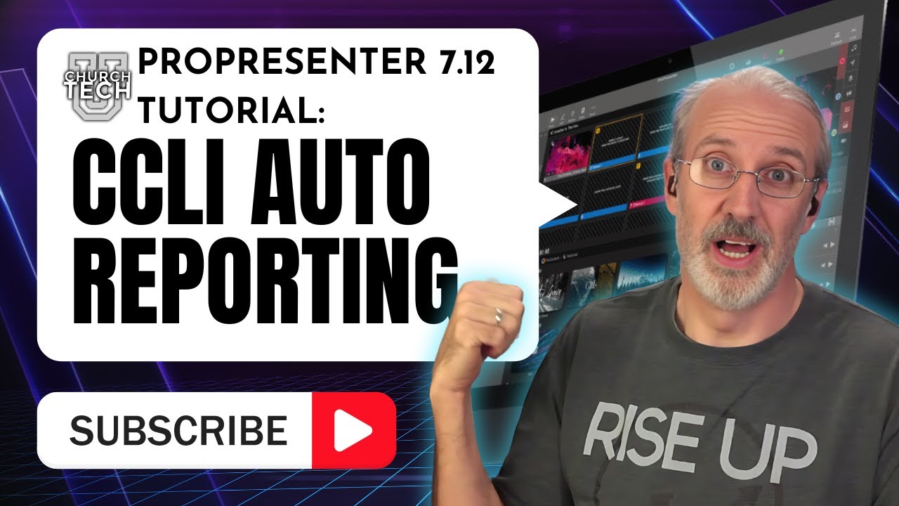 ProPresenter 7.12 Tutorial: CCLI Auto reporting