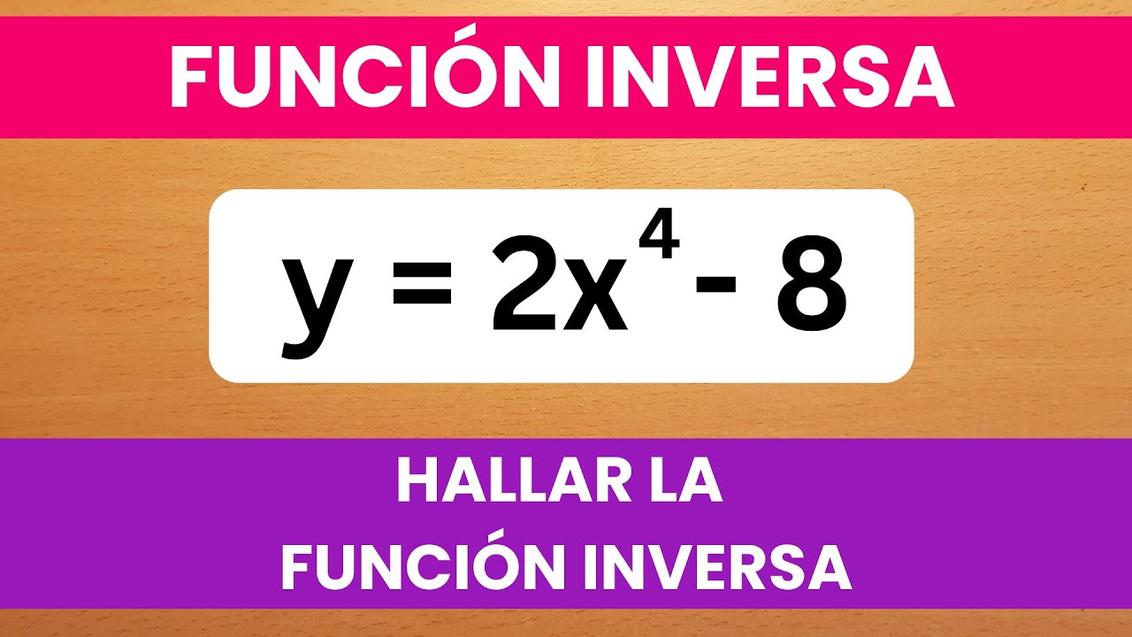 ✅ ¿Cómo obtener la FUNCIÓN INVERSA paso a paso? 📊