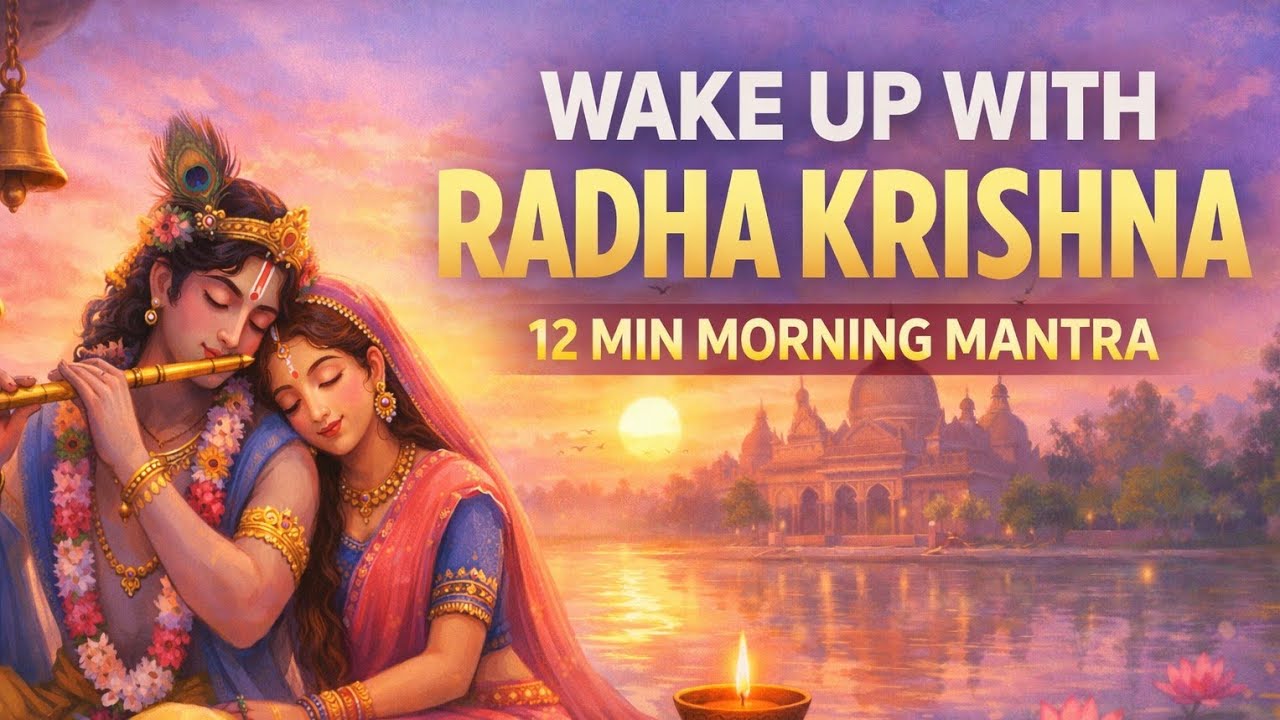 Wake Up With Radha Krishna 🙏 12 Min Lofi Jaap | Calm Mind & Divine Energy