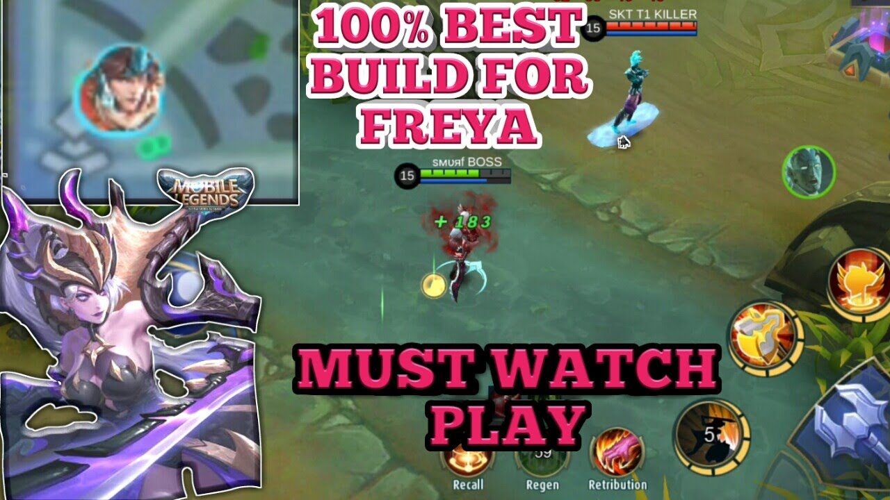 FREYA 100% BEST BUILD | FREYA INSANE GAME | MOBILE LEGENDS FREYA