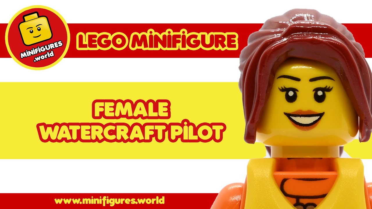 👨&zwj;✈️ LEGO minifigure: Female Watercraft Pilot (cty0827) 👨&zwj;✈️ [COAST GUARD]