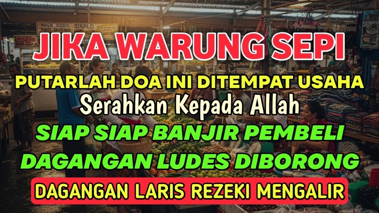 YA ALLAH DENGAN WASILAH DZIKIR INI 🤲🤲 Pelaris Dagangan Pemanggil Pembeli Pembuka Aura Toko/Warung