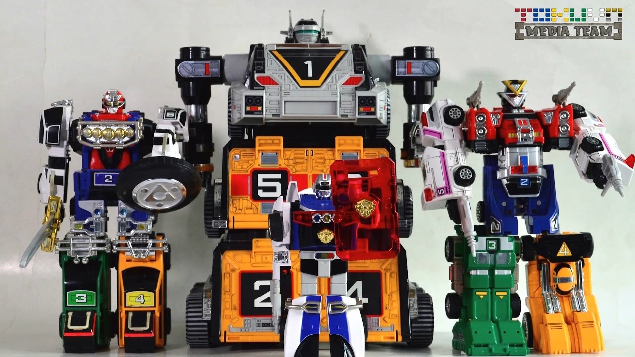 All DX Gattai Gekisou Sentai Carranger 1996! 激走戦隊カーレンジャー! Power Rangers Turbo Megazord!