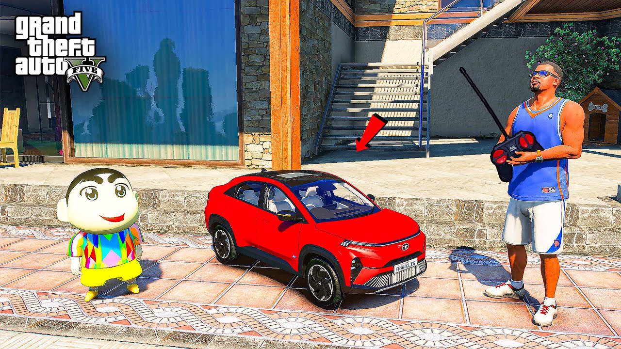 Franklin & Shinchan Buy Mini RC TATA CURVV EV Toy Car in GTA 5 JNK GAMER