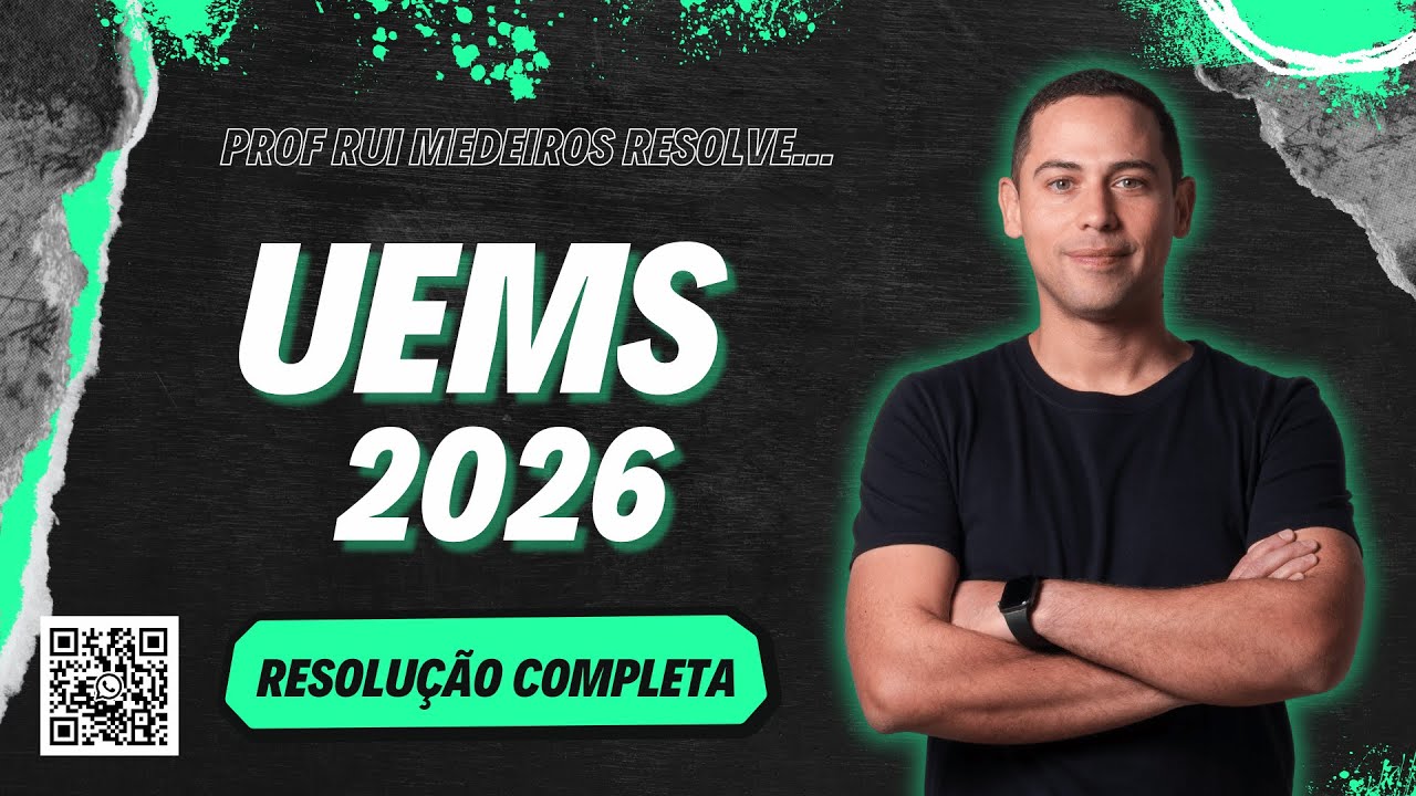 UEMS 2026 | QUÍMICA | Resolução COMPLETA | Prof. Rui Medeiros