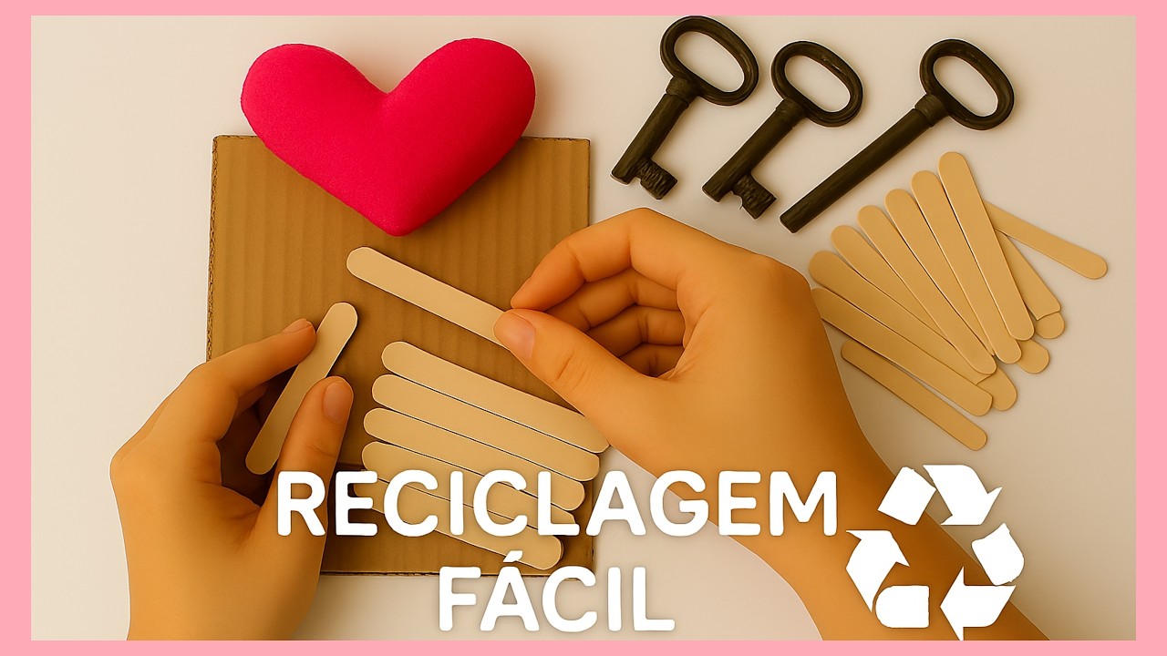 DIY ideia criativa: Artesanato com Papelão e Tecido, Sem Costura e Fácil de Fazer!