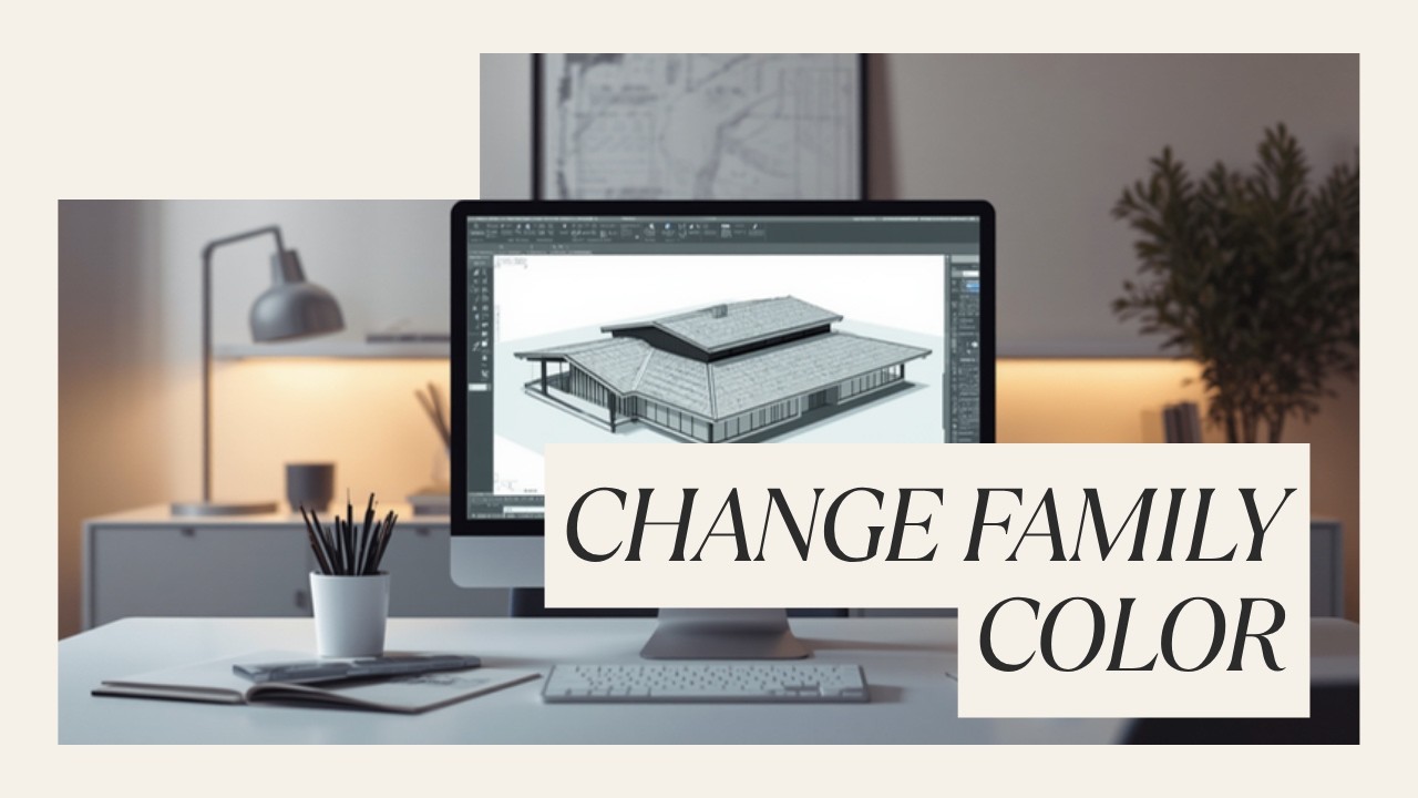 Учебное пособие по Revit — Как изменить цвет семейства на плане