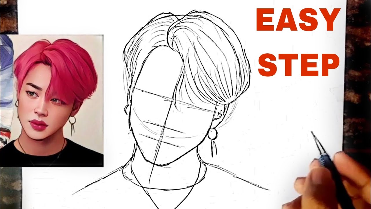 BTS Drawing // Park Jimin Drawing BTS // BTS