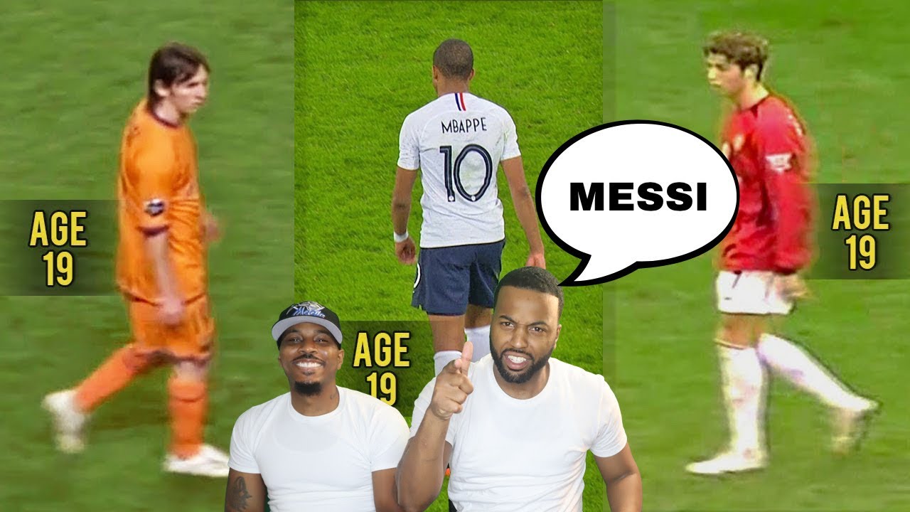 THERE WAS NO COMPARISON! NBA FANS react to Mbappé is Good but... Messi & Ronaldo were Monsters at 19