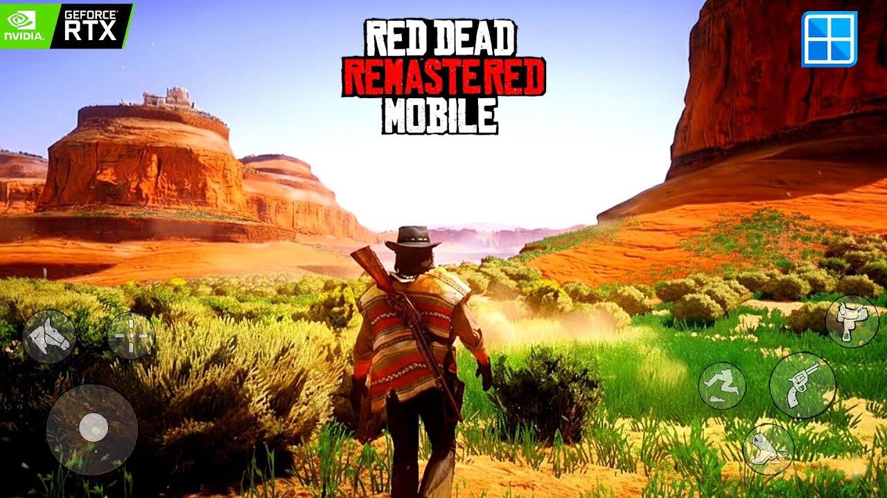RDR 1 Next-Gen Remastered Graphics Gameplay Trailer Mobile 😍 | Winlator Emulator. #winlator #rdr 