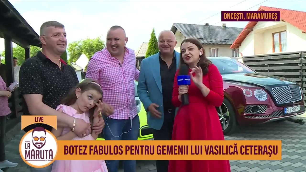 Botez fabulos pentru gemenii lui Vasilică Ceterașu