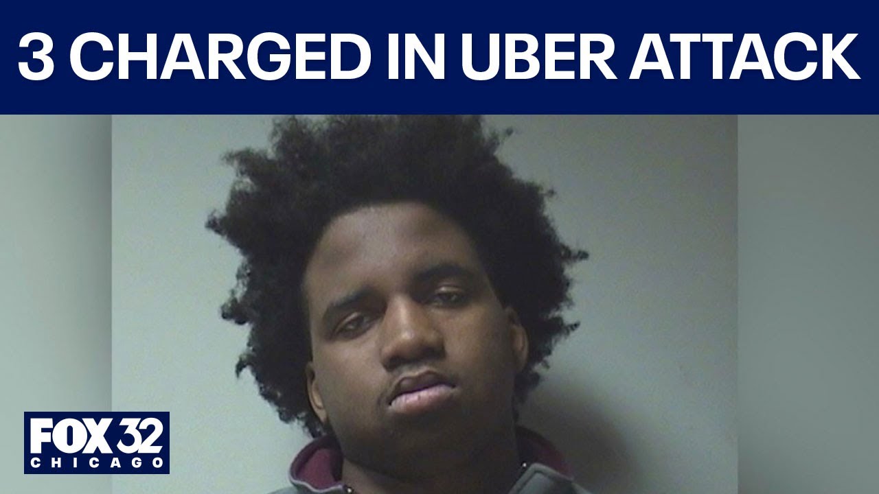Three suspects charged after brutal attack on Chicago Uber driver, police say