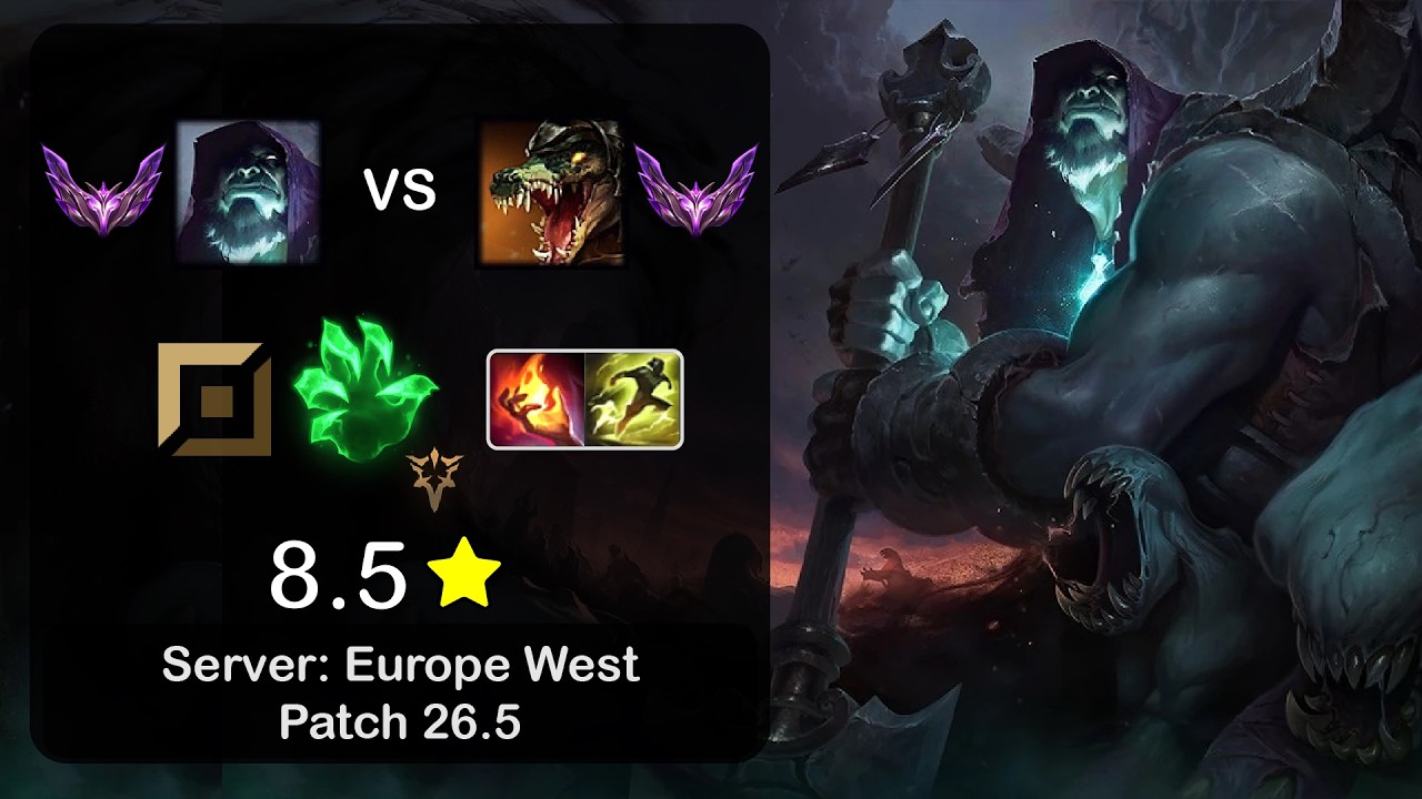 Yorick Top vs Renekton - EUW Master - Patch 26.5