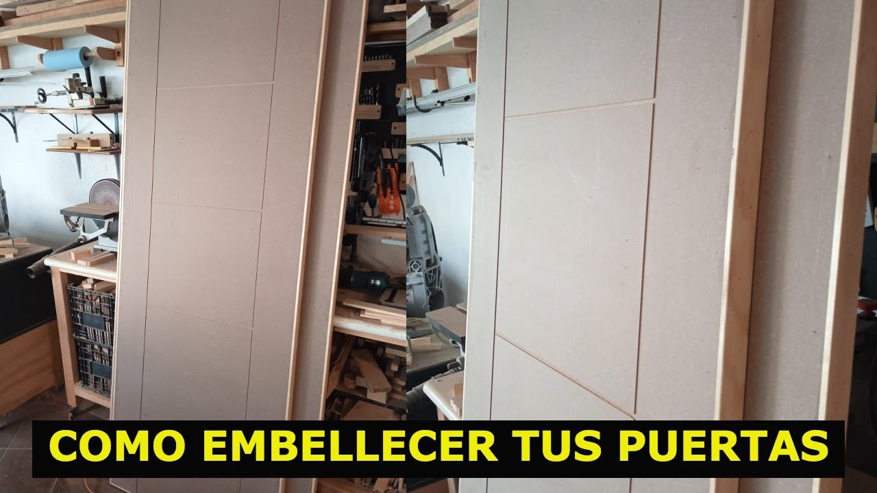 COMO HACER lineas o franjas decorativas en puertas de tambor