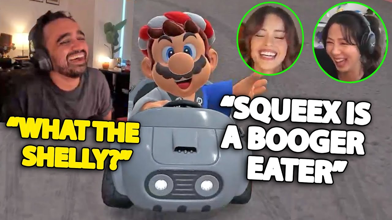 Things Get HILARIOUS When Valkyrae, Squeex And Fuslie Play Mario Kart World
