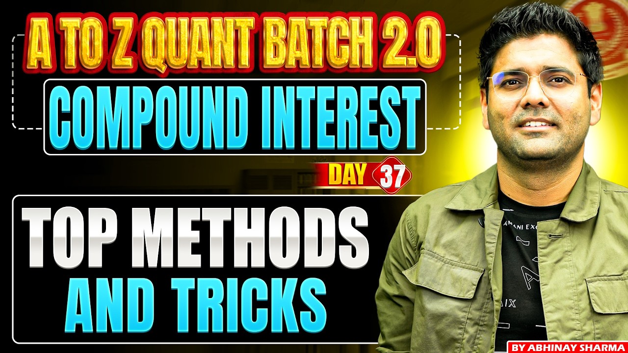 एकाग्रता कैसे आए ? All Best & Unique Approach in COMPOUND INTEREST ! by Abhinay Sharma