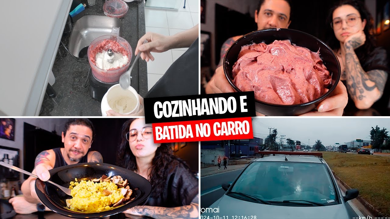 SORVETE E BATIDA NO CARRO - Cozinhando e conversando