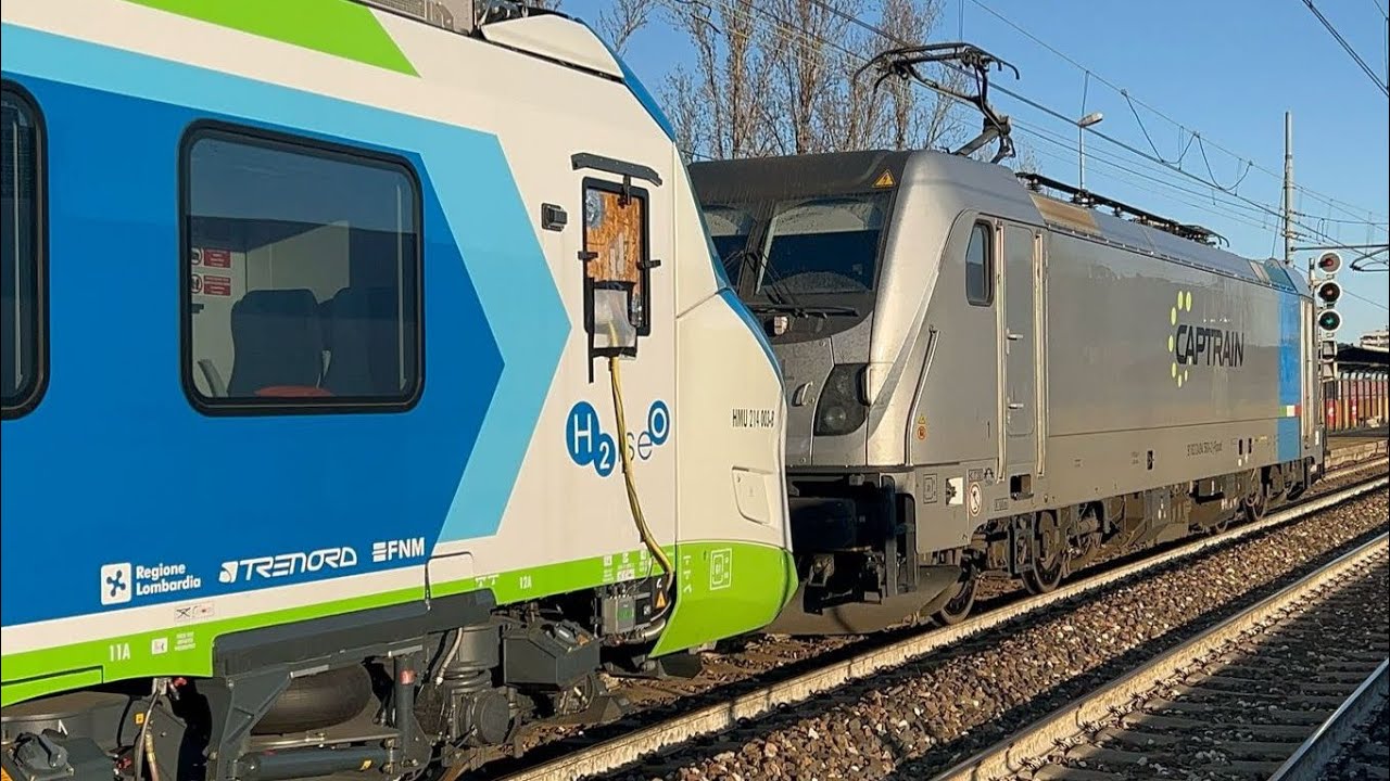 IL TRENO A IDROGENO DI TRENORD ARRIVA A BOLOGNA CENTRALE PER TORNIO