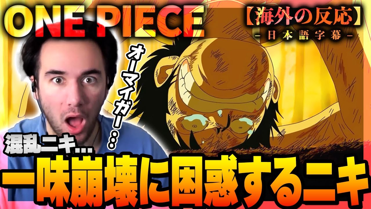 【ワンピース】一味崩壊！くまに消されゆくメンバーに驚愕のニコラスニキ!!ニコラス兄貴の反応【英語学習】【英語解説】【海外の反応】