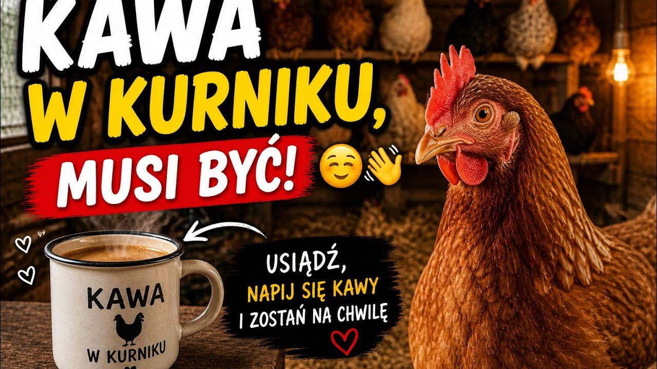 Kawa w kurniku, musi być! ☺️👋