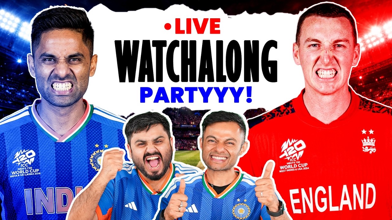 LIVE: India vs England T20 World Cup Semifinal Match | Watchalong with RJ Kisna and Zain