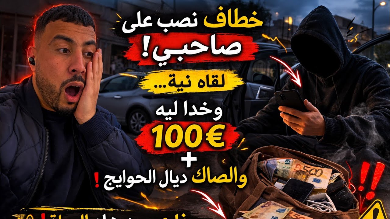 تحذير الحراگة فإسبانيا 🚨 خطاف مغربي  استغل النية ديال صاحبي وسرق ليه 100€ و الصاك الحوايج