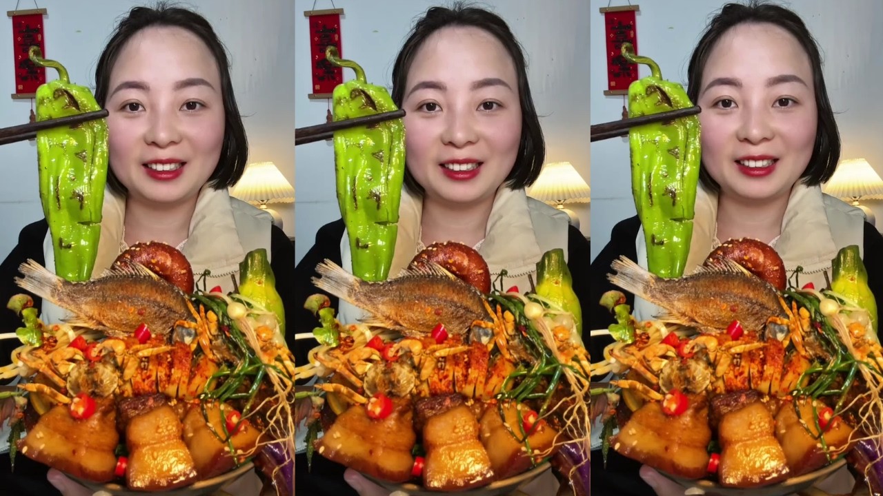 Let's Eat with Jin Sister: Enjoy Eating Braised Pork & Spicy Fish – Really Delicious
