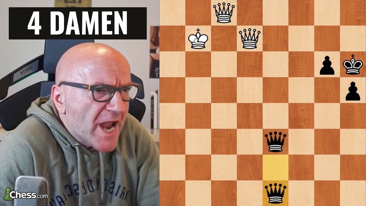 Vier Damen aufm Brett gegen brasilianischen GM!
