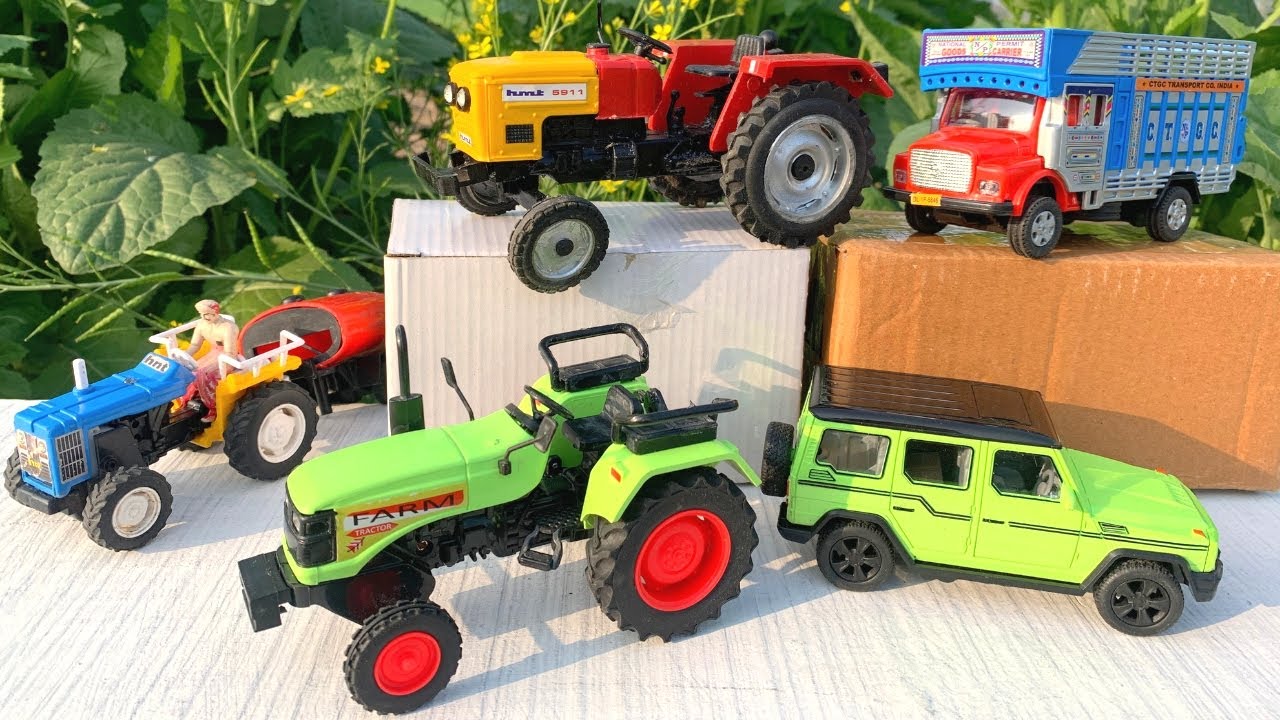 Mini Toys Unboxing - HMT 5911 Tractor | Indian Truck | Tipper, Farm, Dumper Truck #tractor Video