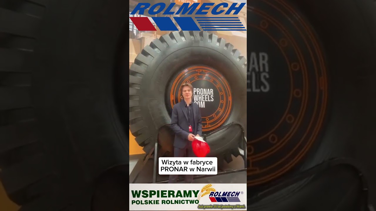 Największa opona na świecie! Fabryka PRONAR | ROLMECH #maszynykomunalne #rolmech #pronar