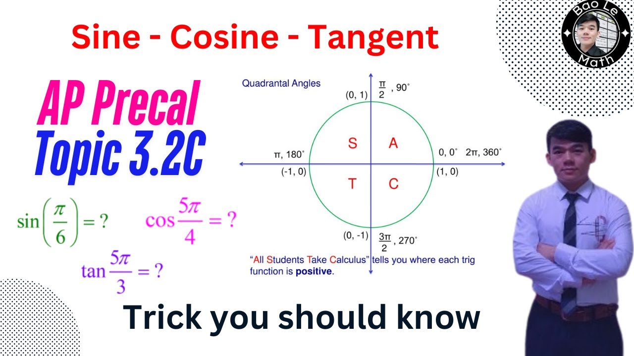 AP Precalculus - Topic 3.2C - Unlock Trigonometry: Sine, Cosine & Tangent in the Circle! 🚀