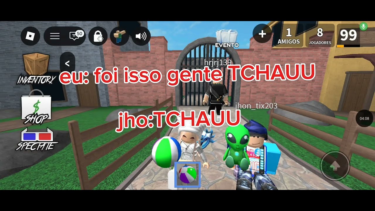 Jogando murder mystery2 com( jho)