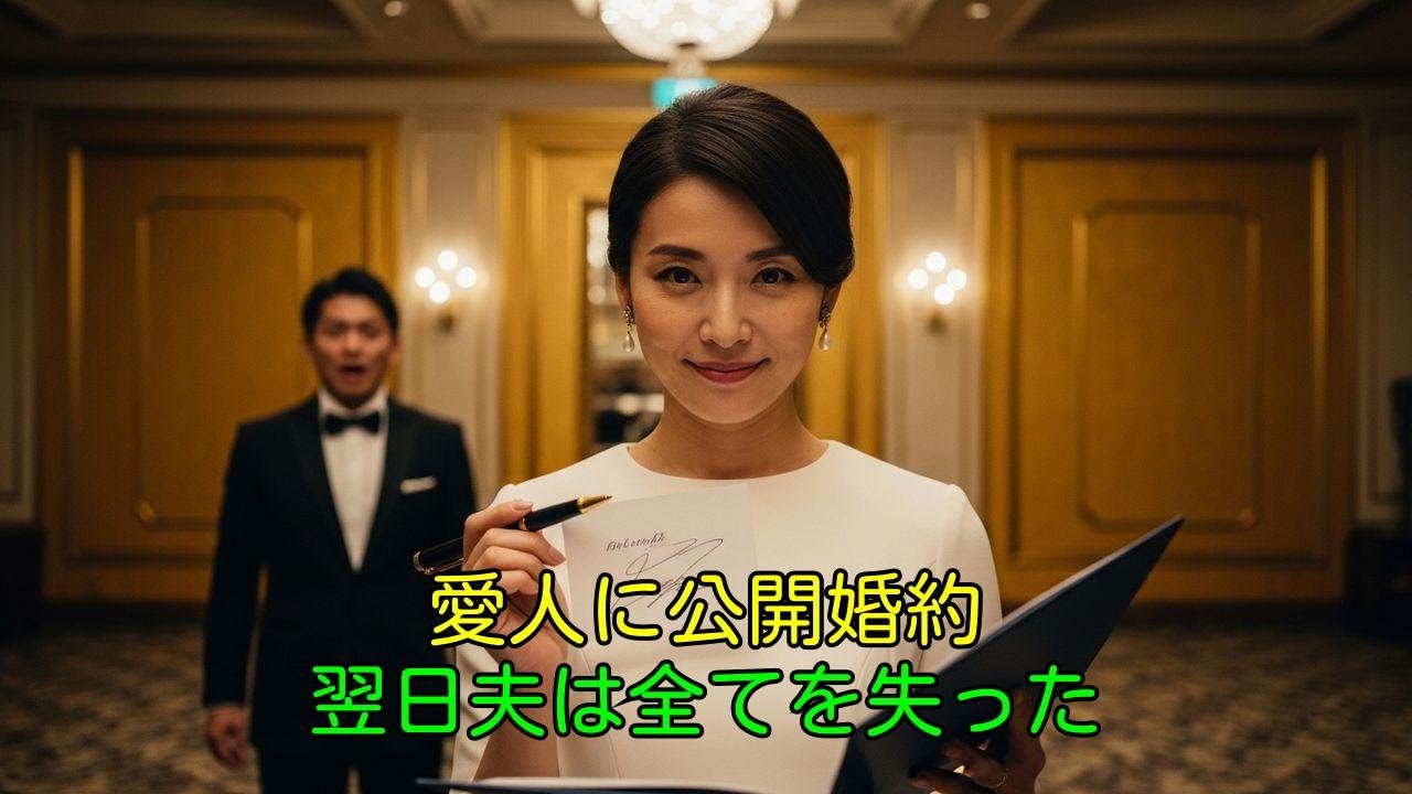 夫の愛人と公開婚約。翌日、夫が絶望した「妻の真実」