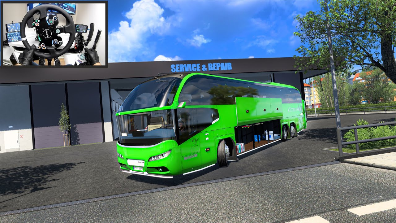 Bus Ride in Hanover Germany| Euro Truck Simulator 2 - Moza R9 Setup