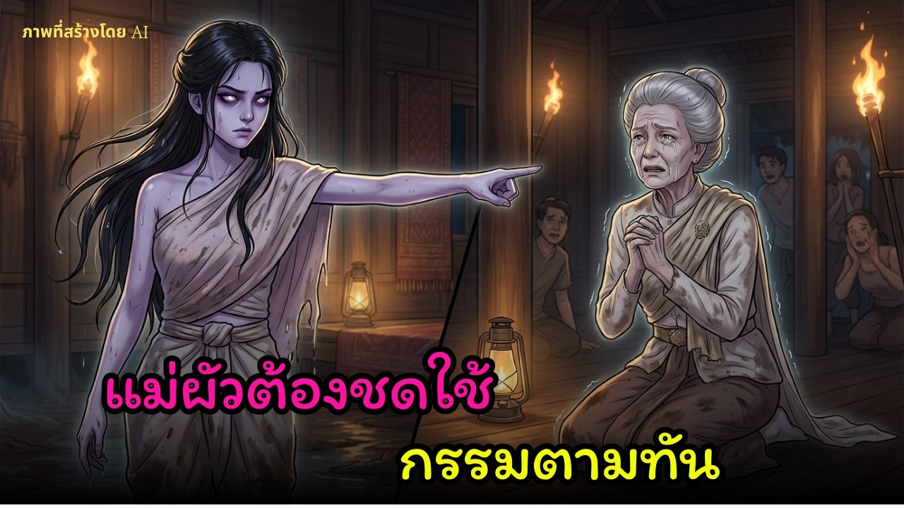 [นิทานพื้นบ้าน]เชื่อหมอดูผิด แม่ผัวผลักสะใภ้ตกเหว ก่อนเธอกลับมาล้างแค้น