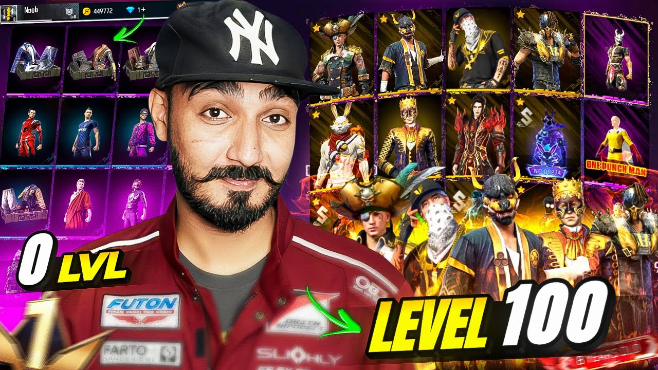 100 Level & Prime 8 Player🔥Free Fire Id Reaction 😮