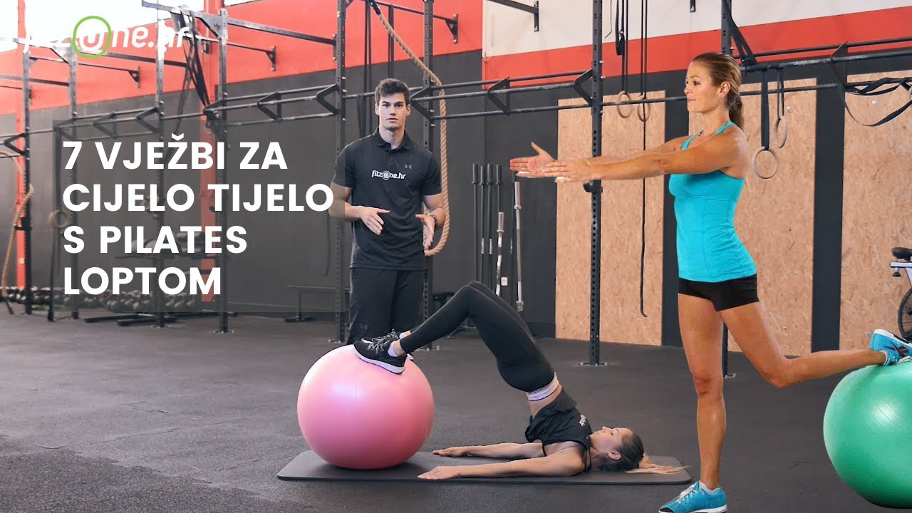 IZAZOVAN TRENING ZA CIJELO TIJELO kod kuće s pilates loptom!🤸‍♀️