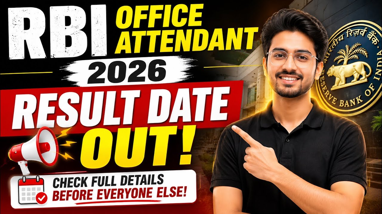 RBI Office Attendant Result 2026 | When Will the RBI Result Be Declared? Cut Off Marks & Merit Li...