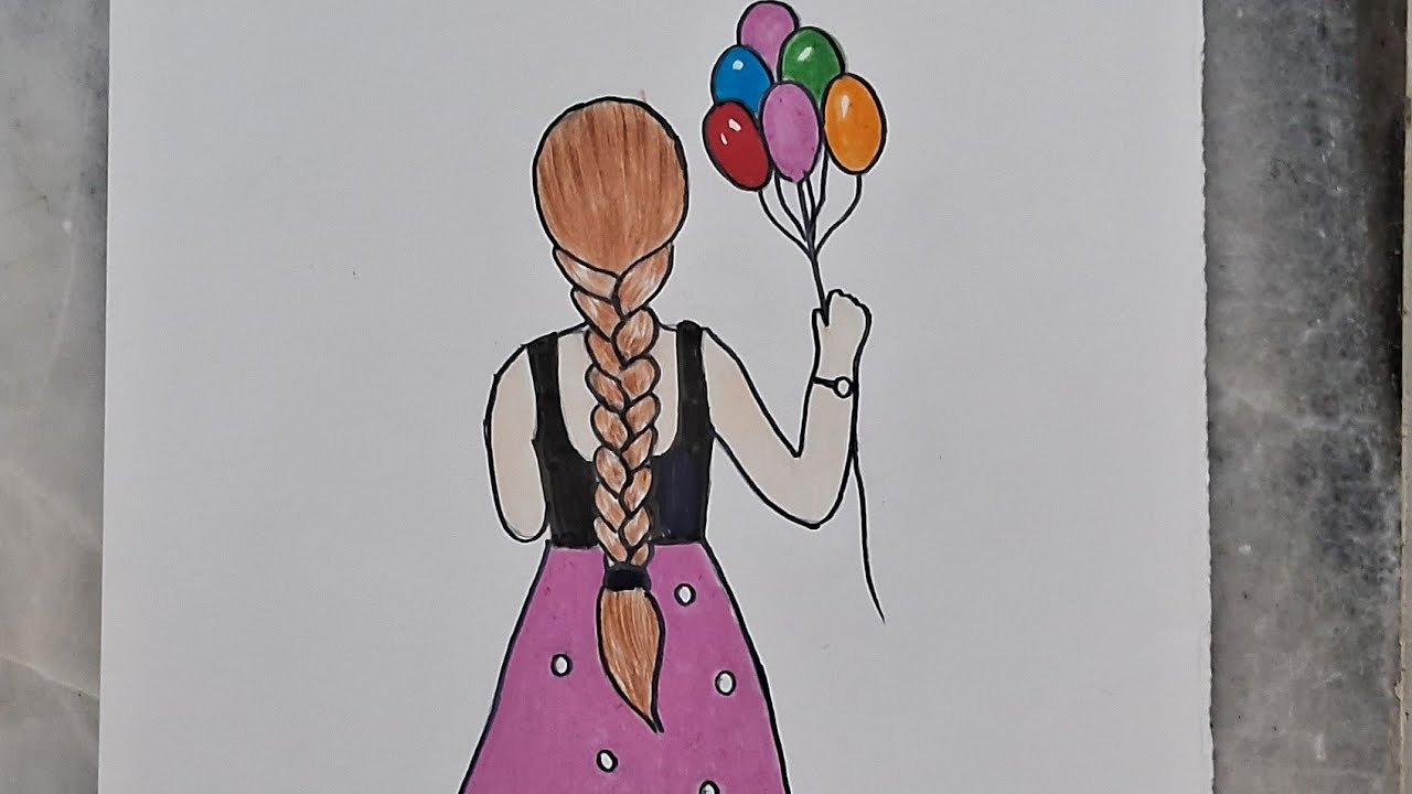 Easy girl drawing step by step #easy#girl#drawing #stepbystep 